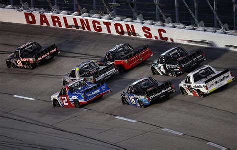 Darlington nascar - Published May 14, 2023 02:43 PM. DARLINGTON, S.C. -- William Byron emerged from the smoke and thunder of the final laps and overtime to win Sunday’s NASCAR Cup Series race at Darlington Raceway. Ross Chastain and Kyle Larson crashed while racing for the lead on a restart with six laps to go, leaving the lead to Byron.